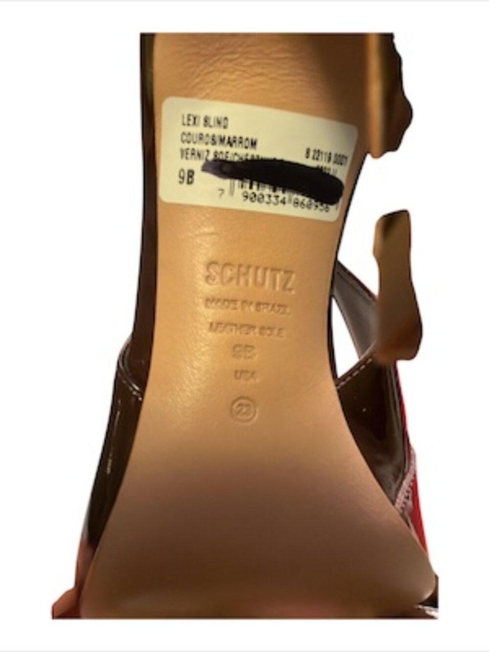 Schutz‎ Women 9B Lexi Sling Chestnut Brown Pointed Toe Pump NEW no Box - Picture 6 of 6